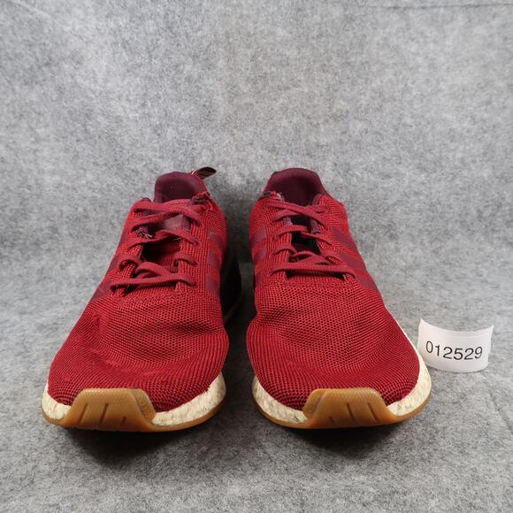 Adidas Shoes Mens 10.5 Athletic Trainers NMD R2 Collegiate Burgundy Casual Run - Picture 2 of 13